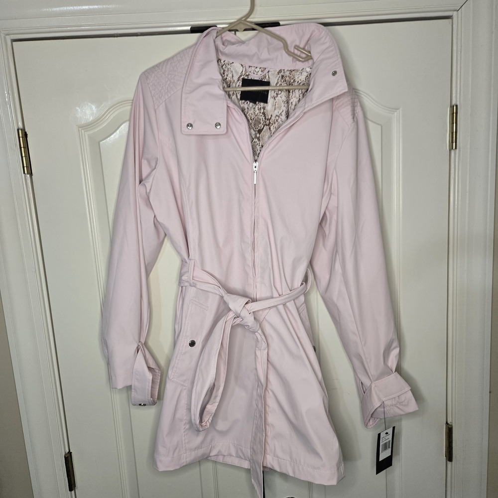 Weatherproof Jacket‎ Women's 2X Polyester  Primrose Pockets Tie Belt NWT